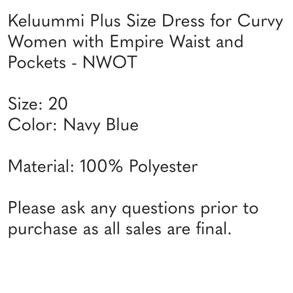 Navy V-Neck Flutter Sleeve Dress - Picture 9 of 10